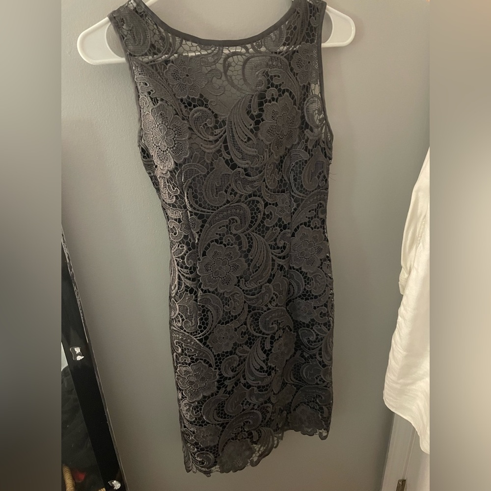 Grey Lace Dress